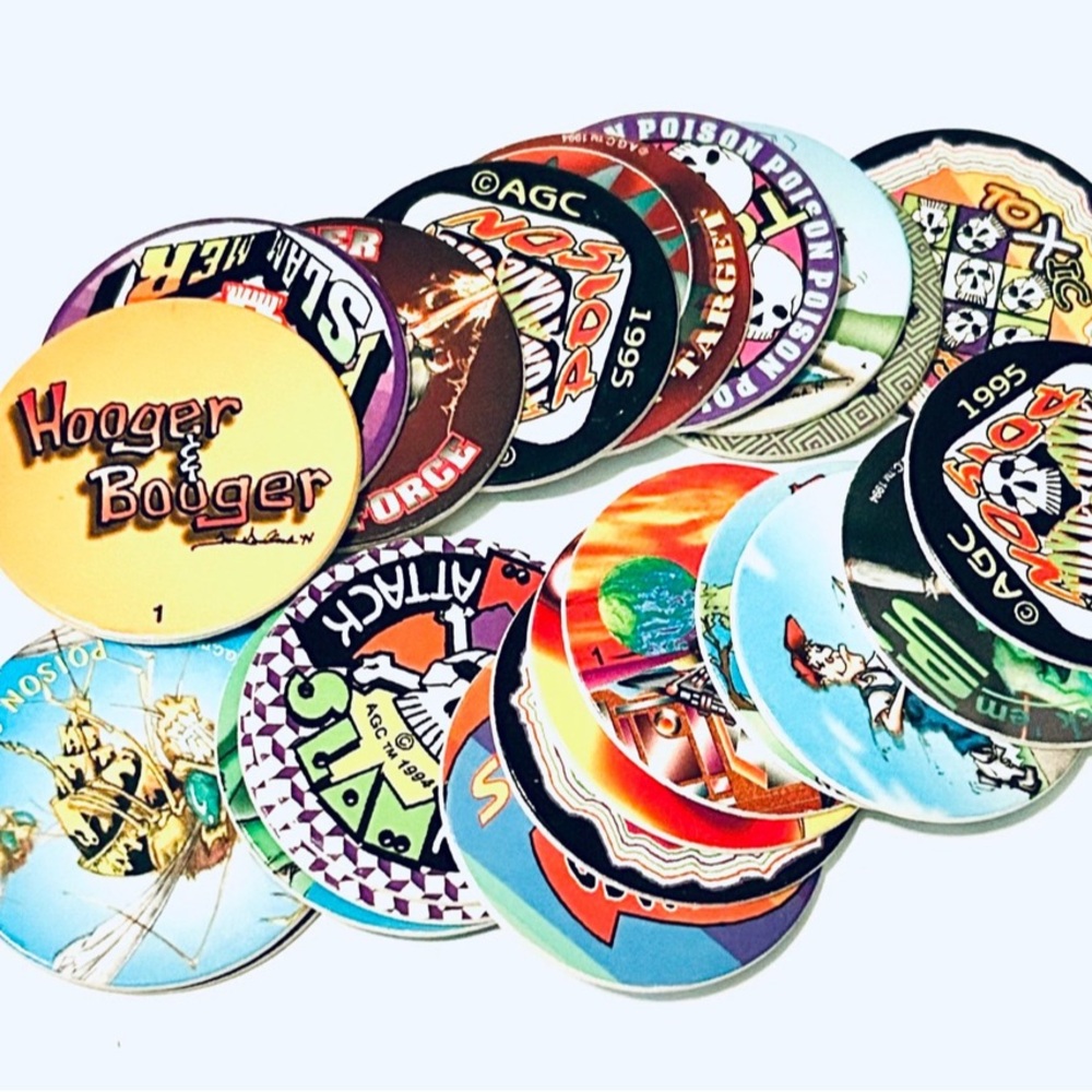22 - Colorful Collectible Pogs Set